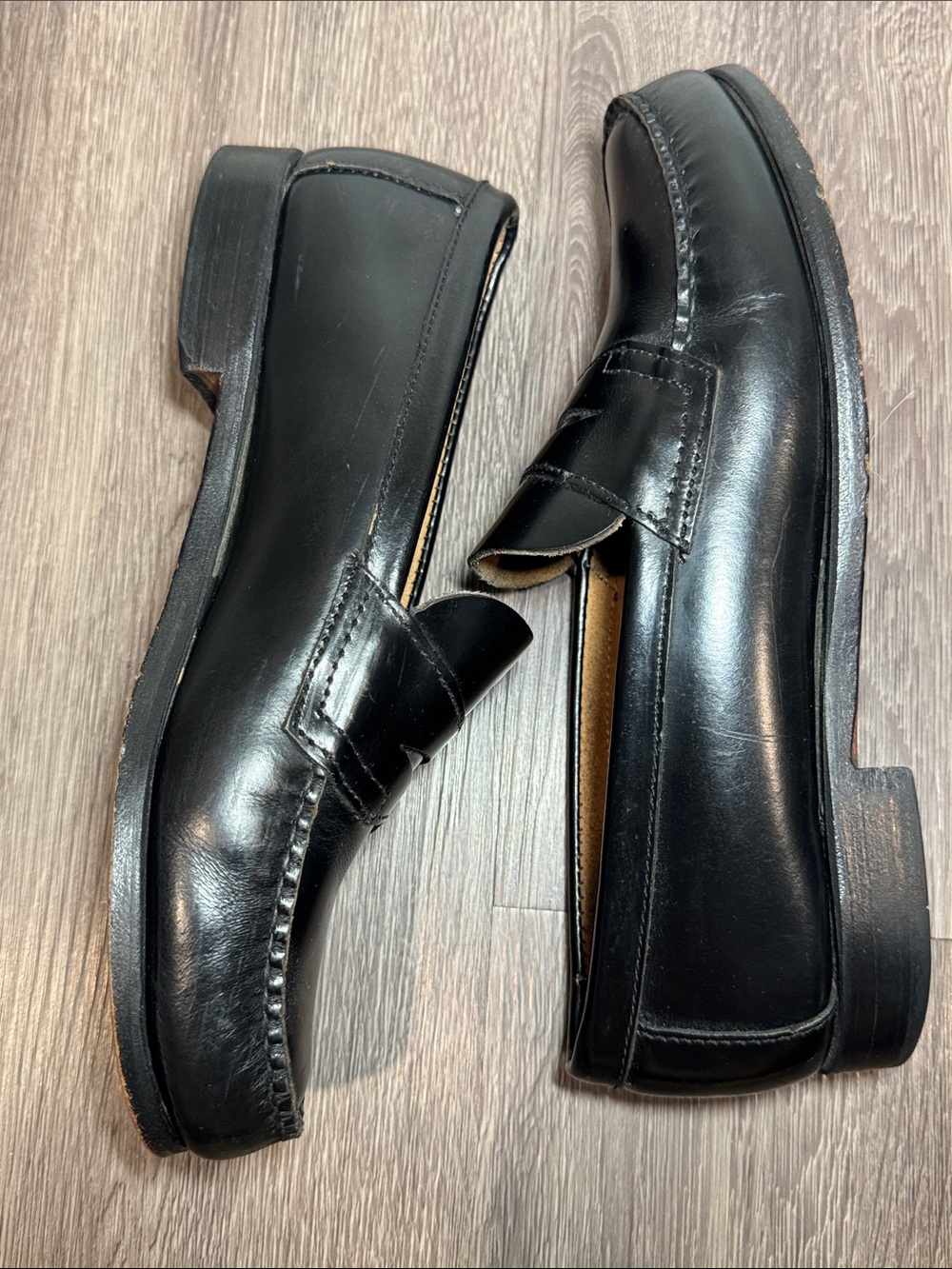 G.H. Bass Weejuns Classic Black Leather Penny Loafers Women’s Size 8 - Picture 4 of 7